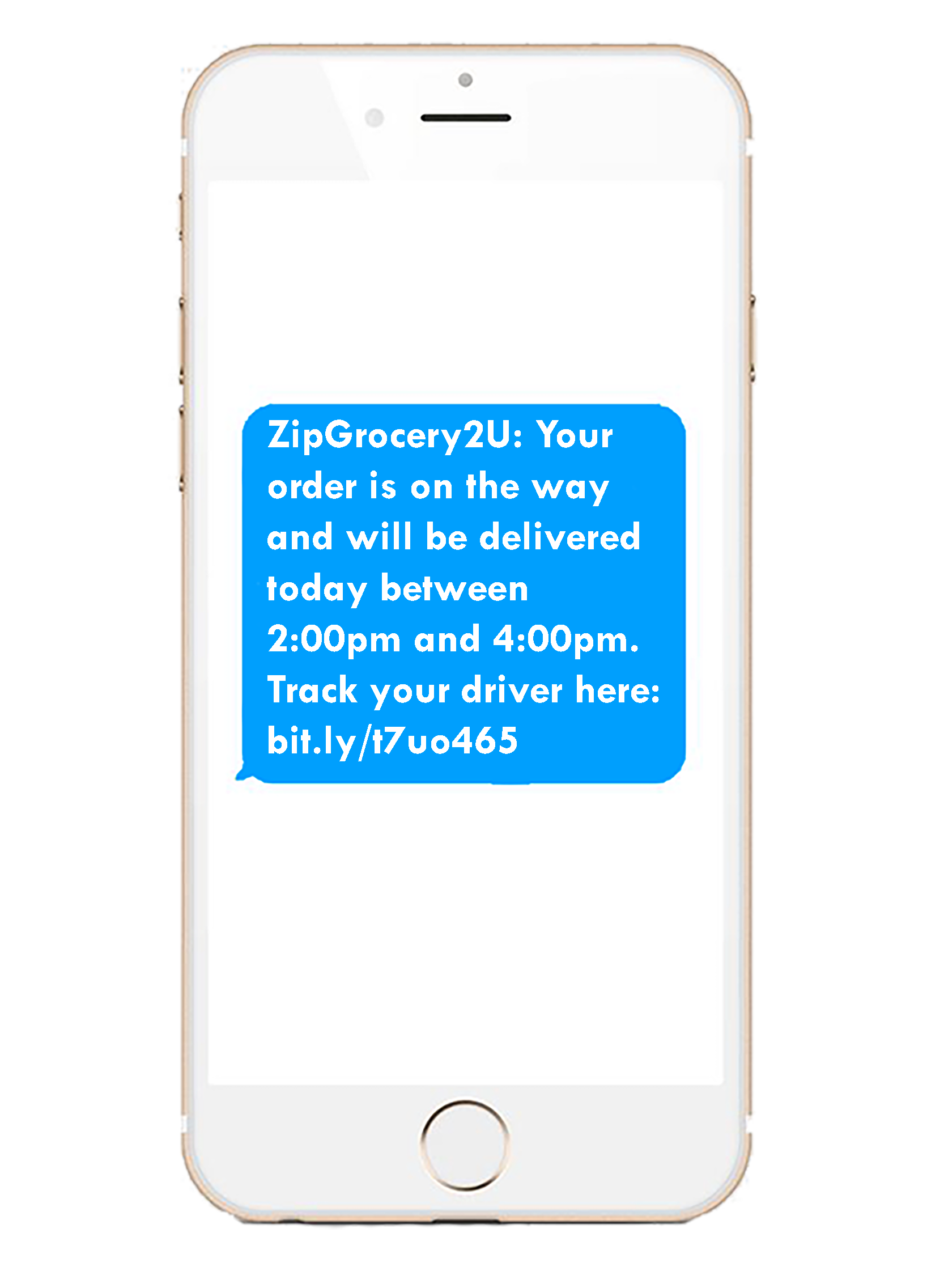 Slooce SMS texting for all cases - grocery delivery sample